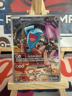 Team Rocket’s Wobbuffet 203 Black Star Promo Destined Rivals Pokemon TCG - Image 2