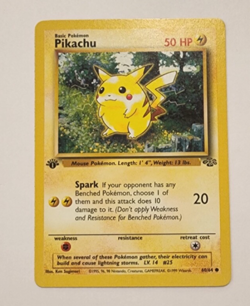 Basic Pokemon Pikachu Jungle #60/64 1st Edition Common 50 HP - Image 1