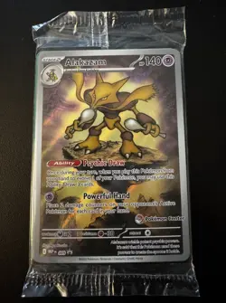 Pokemon Center Stamped Alakazam 009 Pokemon Mega Evolutions - Promo Sealed - Image 1