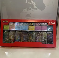 2 Pokemon TCG Prismatic Evolutions 8-Pack Mini-Tins Promos Costco Bundle IN HAND - Image 2