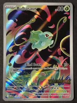 Pokemon Sealed Bulbasaur 133/132 Pokemon TCG Mega Evolution Stamped Promo - Image 1