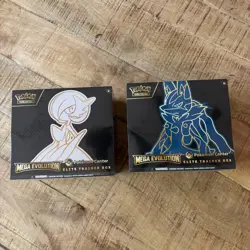 Pokemon Center Mega Evolution Gardevoir & Lucario ETB Elite Trainer Box Set of 2 - Image 1