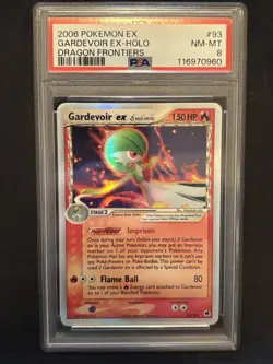 2006 Pokemon Gardevoir EX Holo Delta Species Dragon Frontiers 93/101 PSA 8 - Image 1