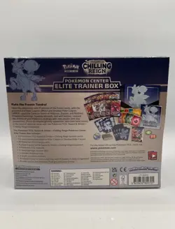Chilling Reign Pokemon Center ETB Ice Rider Calyrex Factory Sealed W/Case - Image 2