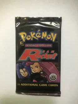 Pokemon Booster Pack 1st Edition Team Rocket Jessie James Unopened 20.88g - Image 2