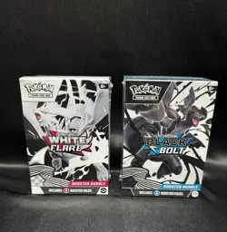 Pokemon Black Bolt and White Flare Booster Bundle Set of 2 Sealed New - Image 1