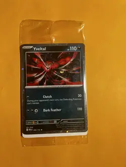 Sealed Yveltal 088/132 Reverse Holo Mega Evolution Pokemon GAMESTOP STAMP PROMO - Image 1