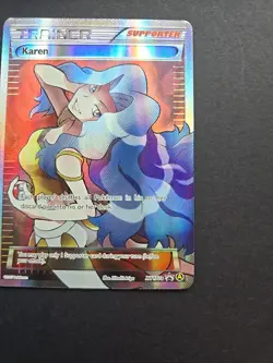 Pokemon Karen Full Art Trainer XY177a - Image 5