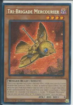 Yugioh! Tri-Brigade Mercourier - BLTR-EN107 - Secret Rare - 1st Edition Near Min - Image 1