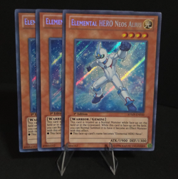 Yugioh Elemental HERO Neos Alius RYMP-EN010 Secret Rare 1st Edition x3 Set LP-MP - Image 1