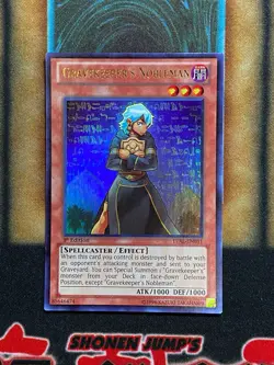 Yugioh Gravekeeper’s Nobleman LVAL-EN031 Ultra Rare 1st Ed LP - Image 1