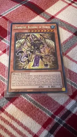Yu-Gi-Oh! TCG Duamutef, Blessing of Horus Age of Overlord AGOV-EN012 1st Edition - Image 1