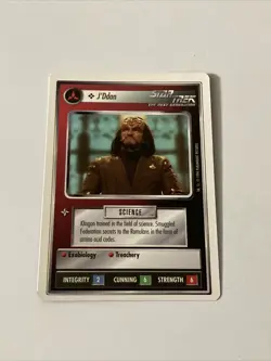 Star Trek CCG Personnel Klingon J’Ddan Common Card - Image 1