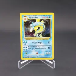 Gyarados Base Set 6/102 Pokemon Card Holo Rare WOTC Vintage 1999 - Image 1