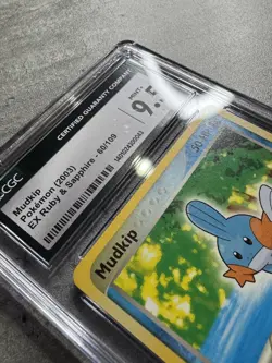 Pokemon Card Mudkip CGC 9.5 Mint+, e-Reader EX Ruby & Sapphire 60/109, 2003 (1) - Image 5