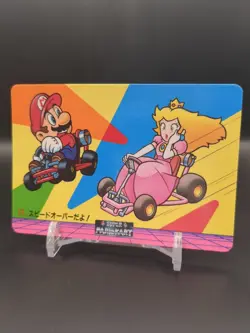 Mario Princess Peach #11 Mario Kart Card Carddass Nintendo BANPRESTO 1993 A2 - Image 3