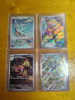 Pokemon Card Lot of 4 Full Art Illustration Rare Holo Pokemon Cards - Image 2
