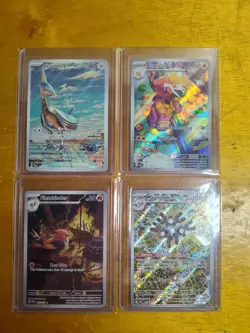 Pokemon Card Lot of 4 Full Art Illustration Rare Holo Pokemon Cards - Image 3