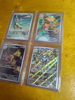 Pokemon Card Lot of 4 Full Art Illustration Rare Holo Pokemon Cards - Image 5