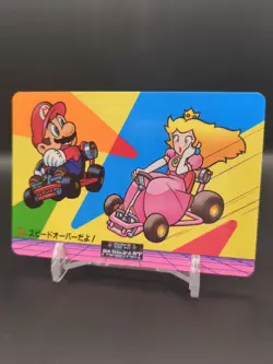 Mario Princess Peach #11 Mario Kart Card Carddass Nintendo BANPRESTO 1993 A1 - Image 1