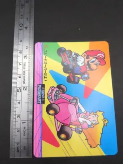 Mario Princess Peach #11 Mario Kart Card Carddass Nintendo BANPRESTO 1993 A1 - Image 4