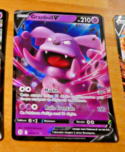 POKEMON STARS ETINCELANTES FRANCAISE CARD RARE CARTE GRANBULL V 057/172 FR MINT - Image 1