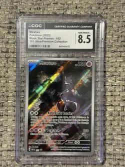 Pokemon Mewtwo 052 Sv: Scarlet & Violet Promo Card Holo Batman Mewtwo CGC 8.5 - Image 1