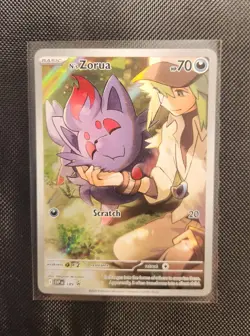 N's Zorua SVP 189 Scarlet & Violet Black Star Promo Pokemon Card Mint - Image 1