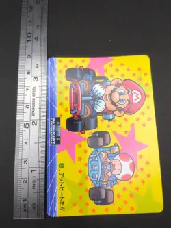 Mario Toad #6 Mario Kart Card Carddass Nintendo BANPRESTO 1993 Japan TCG CCG - Image 4