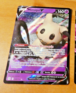 POKEMON STARS ETINCELANTES FRANCAISE CARD HOLO CARTE MIMIQUI V 068/172 FR NM - Image 1