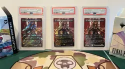 MTG Final Fantasy PSA 10 Sephiroth Fabled Soldier 5 Card Borderless Set #317/382 - Image 1