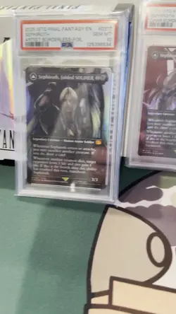 MTG Final Fantasy PSA 10 Sephiroth Fabled Soldier 5 Card Borderless Set #317/382 - Image 2