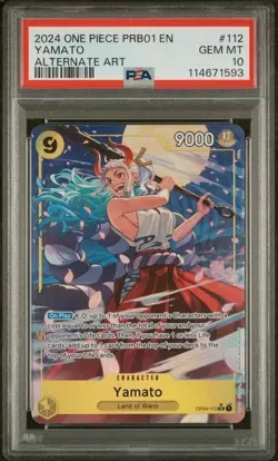 Yamato OP04-112 (PRB01) Alt Art One Piece Card PSA 10! - Image 1