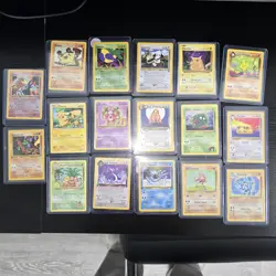 17 CARD VINTAGE POKEMON LOT - Image 1