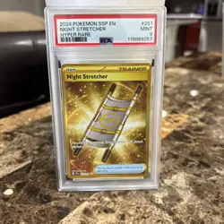 Pokemon TCG Night Stretcher Hyper Rare Card 251/191 Sv08: Surging Sparks - Image 1