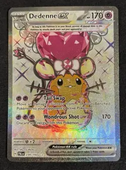 Pokemon TCG Dedenne EX Double Rare Card Paldea Evolved 239/193 NM/M Condition - Image 1