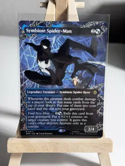 SYMBIOTE SPIDER-MAN (BORDERLESS) #217 (RARE) MTG MARVEL'S SPIDER-MAN - Image 1