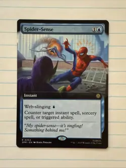 MTG Spider-Sense Marvel's Spider-Man Foil Extended Art Rare 0254 SPM - Image 1
