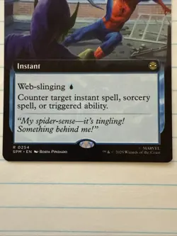 MTG Spider-Sense Marvel's Spider-Man Foil Extended Art Rare 0254 SPM - Image 2