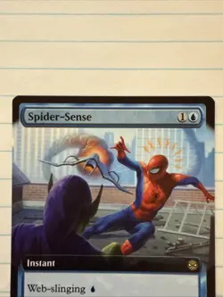 MTG Spider-Sense Marvel's Spider-Man Foil Extended Art Rare 0254 SPM - Image 3