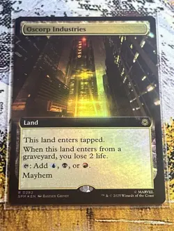 Oscorp Industries - Foil Extended Art SPM NM MTG - Image 1