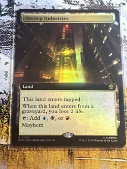 Oscorp Industries - Foil Extended Art SPM NM MTG - Image 2
