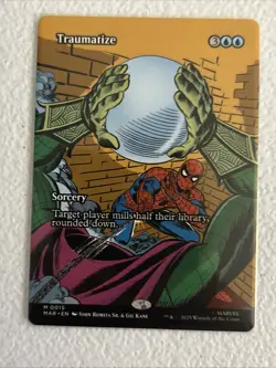 x1 Traumatize - Borderless M MTG Marvel Universe M/NM, English - Image 1