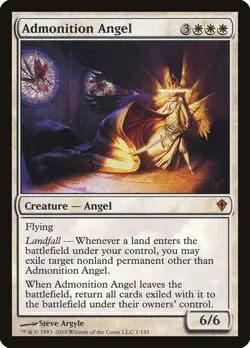 Admonition Angel [Worldwake] Magic MTG - Image 1
