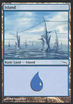 Island (292) -Foil Light Play MTG Mirrodin - Image 1