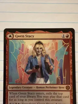MTG Marvel Spider-Man Gwen Stacy/Ghost-Spider Foil (Mythic) M 0078 SPM - Image 4