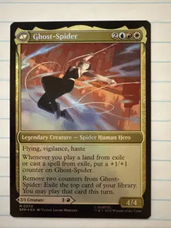 MTG Marvel Spider-Man Gwen Stacy/Ghost-Spider Foil (Mythic) M 0078 SPM - Image 5