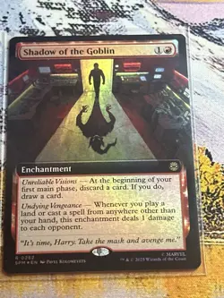 Shadow Of The Goblin Mtg Extended Art Foil Magic The Gathering Spider-Man - Image 1