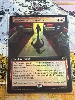 Shadow Of The Goblin Mtg Extended Art Foil Magic The Gathering Spider-Man - Image 2