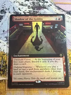 Shadow Of The Goblin Mtg Extended Art Foil Magic The Gathering Spider-Man - Image 3